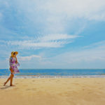 Enjoying Beach on Honeymoon tour to Thailand
