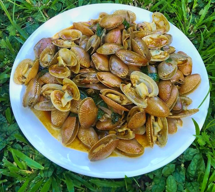 Fried shells with chili paste